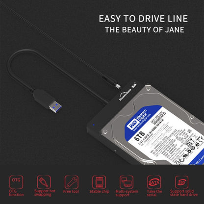 Blueendless US35 USB3.0 To SATA Adapter 2.5 / 3.5-Inch Hard Drive SSD Reader, Spec: Type-C 12V2A - USB to IDE / SATA by Blueendless | Online Shopping UK | buy2fix