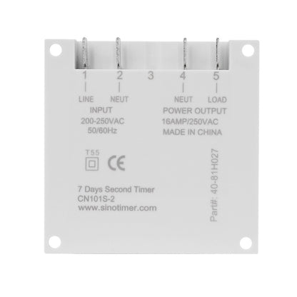 SINOTIMER CN101S-3 24V 1 Second Interval Digital LCD Timer Switch 7 Days Weekly Programmable Time Relay - Switch by SINOTIMER | Online Shopping UK | buy2fix