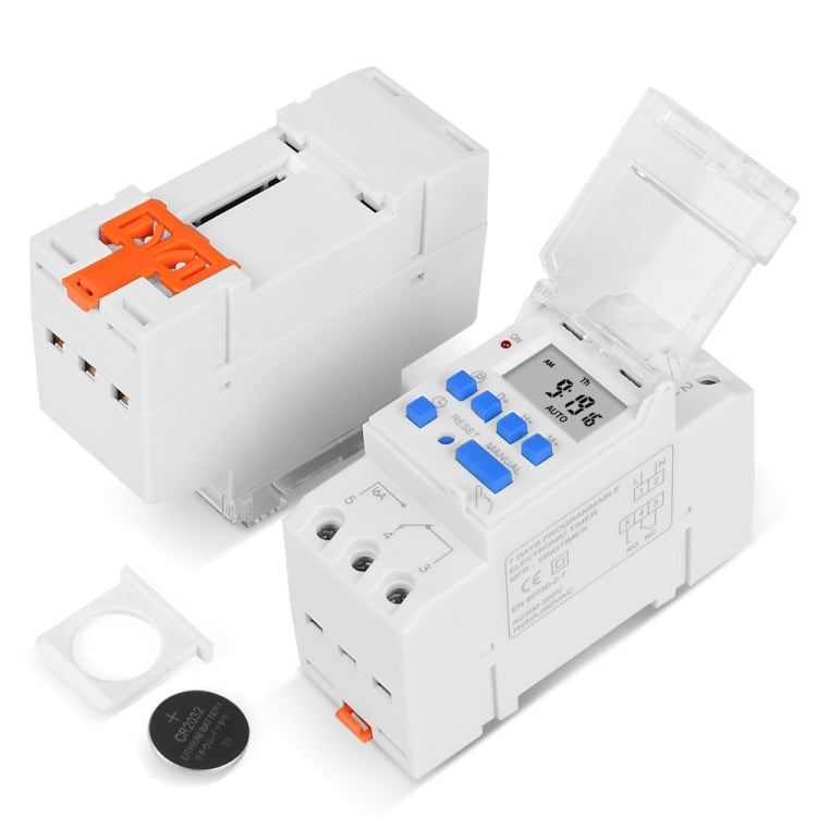 T SINOTIMER TM919A-5V 16A Din Rail Mount Digital Timer Switch Microcomputer Weekly Programmable Time Relay Control - Switch by SINOTIMER | Online Shopping UK | buy2fix