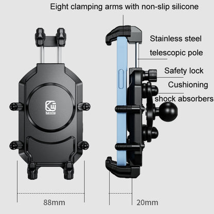 Kewig Motorcycle Octopus Holder Anti-Theft Motorcycle Cell Phone Mounts, Model: M26-C2 - Holder by Kewig | Online Shopping UK | buy2fix