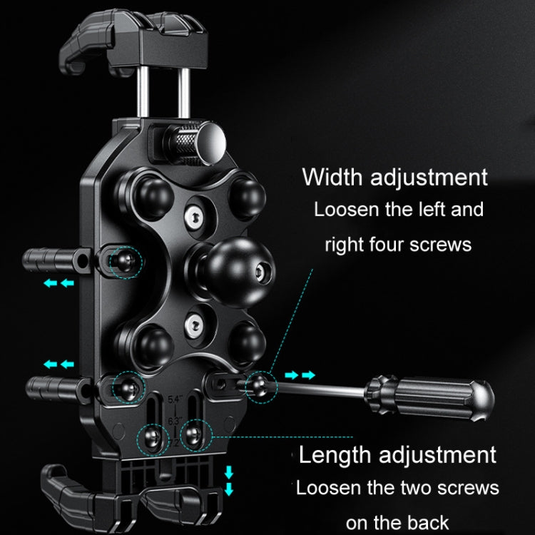 Kewig Motorcycle Octopus Holder Anti-Theft Motorcycle Cell Phone Mounts, Model: M26-C2 - Holder by Kewig | Online Shopping UK | buy2fix