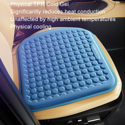 HELLOLEIBOO Car Gel Ice Cushion Four Seasons Universal Breathable Seat Cushion, Color: Double Layer Blue - Seat Accessories by HELLOLEIBOO | Online Shopping UK | buy2fix