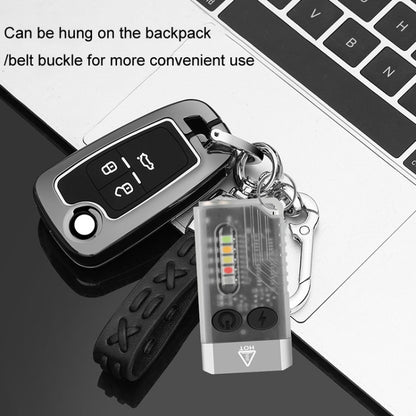 V10 Portable Keychain Light USB Rechargeable Bright Mini Flashlight(White) - Mini Flashlight by buy2fix | Online Shopping UK | buy2fix