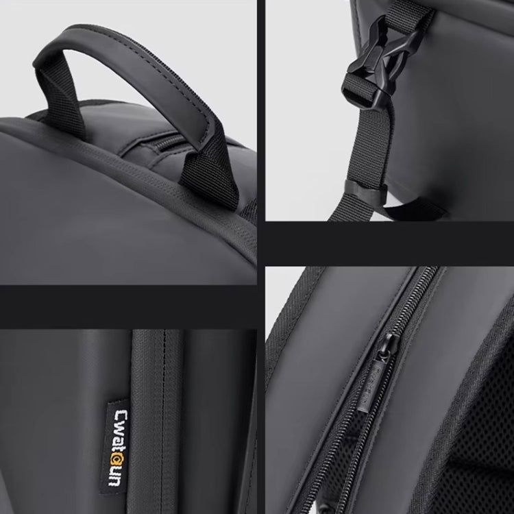 Cwatcun D129 EVA Hard Shell Camera Bag Anti-Knock DSLR Camera Digital Storage Bag(2.0 Small Black) - Backpack by Cwatcun | Online Shopping UK | buy2fix