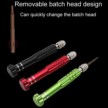 5 In 1 Aluminum Alloy Screwdriver Cell Phone Disassembly And Repair Tools(Red) - Screwdriver Set by buy2fix | Online Shopping UK | buy2fix