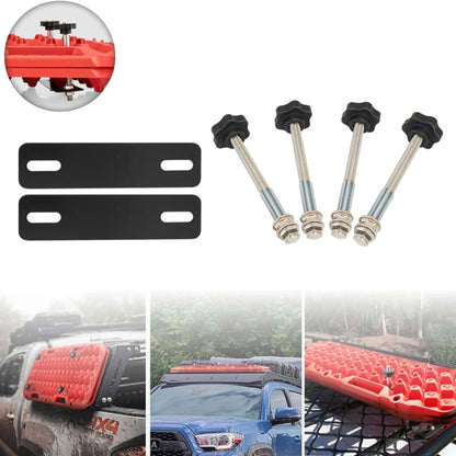 Traction Board Mounting Pins Kit Universal For 4.72"-6.69" Hole Spacing Recovery Tracks - Others by buy2fix | Online Shopping UK | buy2fix