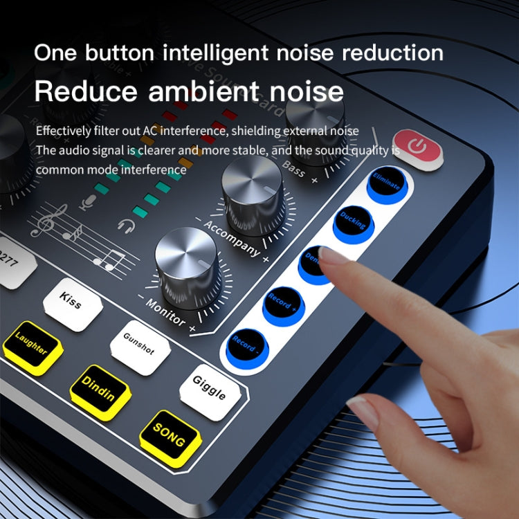 M8 Recording And Singing Live Bluetooth Sound Card Set, Color: White+Gold Cantilever - Live Sound Effects Processors by buy2fix | Online Shopping UK | buy2fix