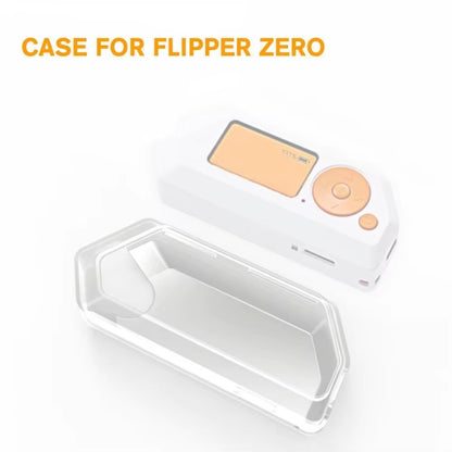 For Flipper Zero Electronic Pet Silicone Full-Cover Protective Case(Transparent White) - Accessories by buy2fix | Online Shopping UK | buy2fix