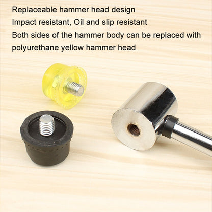 30mm No Bounce Mounting Hammer Handmade DIY Double Face Tap Rubber Hammer - Hammer by buy2fix | Online Shopping UK | buy2fix