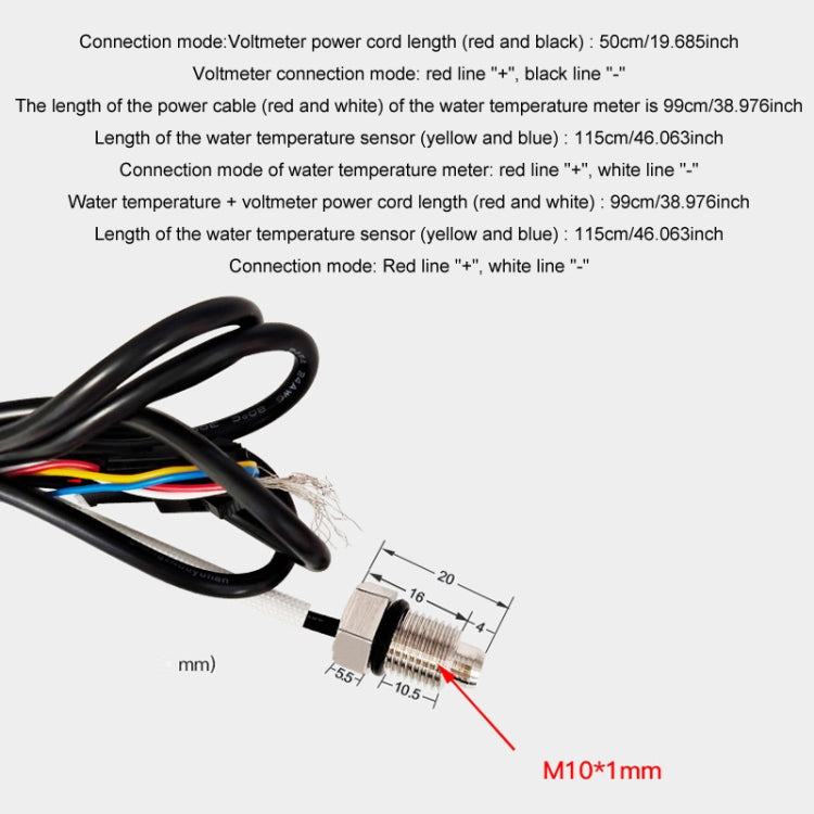 Morfayer Motorcycle Dual Display Intelligent Alarm Power Meter, Model: Voltmeter(Random Color Delivery) - Electrical Instruments by Morfayer | Online Shopping UK | buy2fix