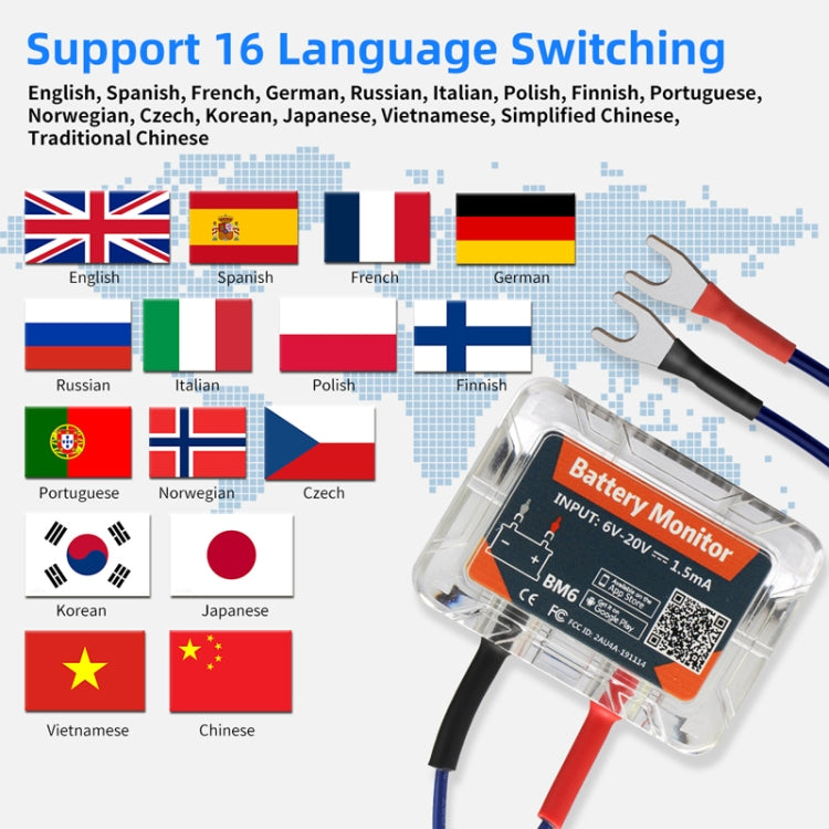 BM6 Car Battery Electricity Testing Instrument Locator - Electronic Test by buy2fix | Online Shopping UK | buy2fix