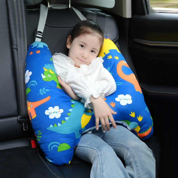 55x66cm Children Car Seat Belt Prevent Neck Strangulation Sleeping Pillow(Zoo) - Seat Accessories by buy2fix | Online Shopping UK | buy2fix