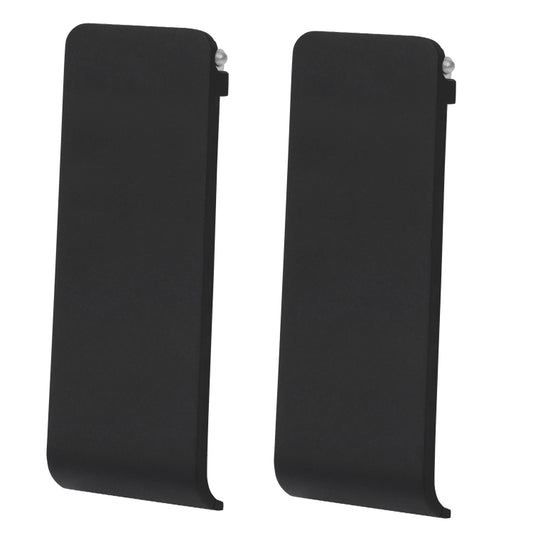 For Nintendo Switch Console 2pcs Replacement Kickstand Back Shell Holder(Black) - Holder by buy2fix | Online Shopping UK | buy2fix