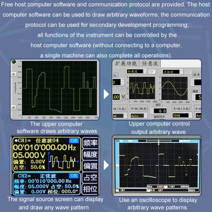 JUNTEK Programmable Dual-Channel DDS Function Arbitrary Waveform Signal Generator, Frequency: 15MHz(UK Plug) - Other Tester Tool by buy2fix | Online Shopping UK | buy2fix