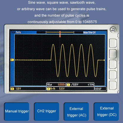 JUNTEK Programmable Dual-Channel DDS Function Arbitrary Waveform Signal Generator, Frequency: 60MHz(US Plug) - Other Tester Tool by buy2fix | Online Shopping UK | buy2fix