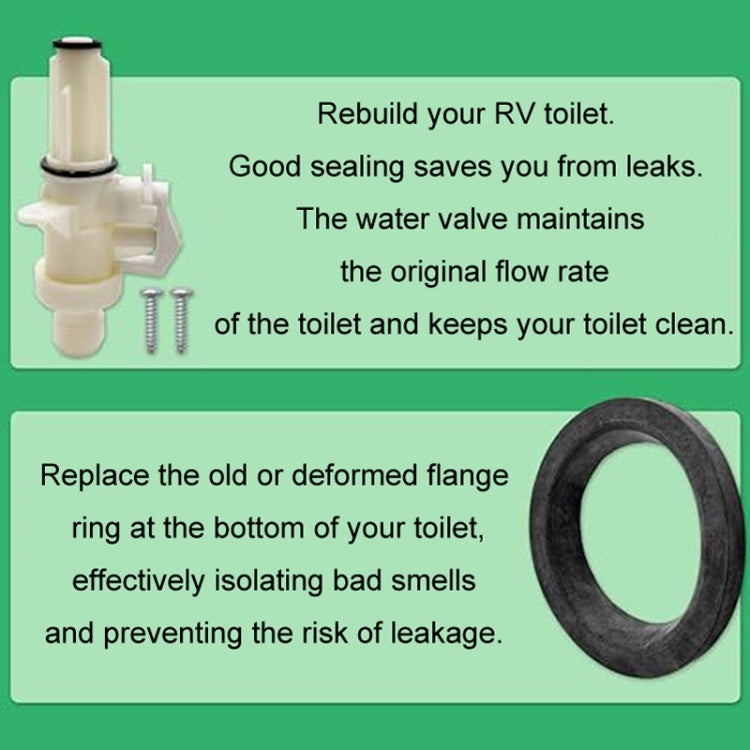 13168 RV Toilet Valve Kit For Thetford Aqua Magic IV - Others by buy2fix | Online Shopping UK | buy2fix