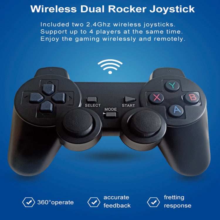 W8PRO 64G Dual System HD Wireless Joystick Retro Gaming Console With 36000+ Games EU Plug - Pocket Console by buy2fix | Online Shopping UK | buy2fix