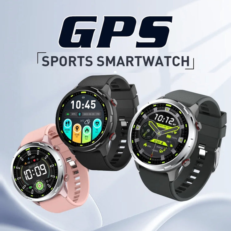 Outdoor GPS Sport Watch 1.32inch HD Round Screen Multi Sport Mode Smartwatch(Black) - Smart Watches by buy2fix | Online Shopping UK | buy2fix