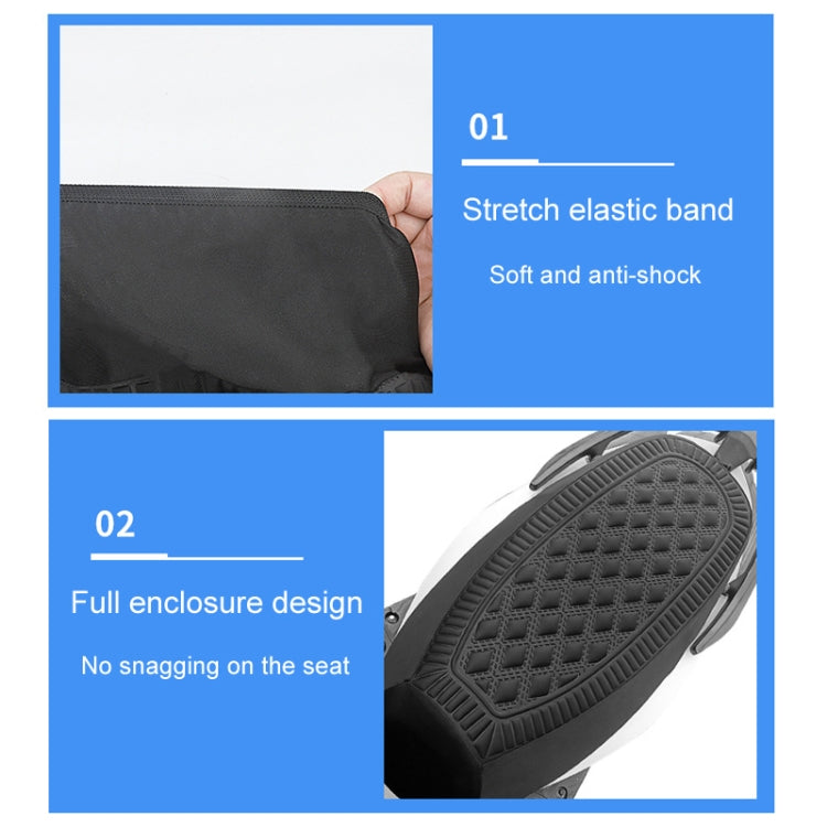 Small Electrical Bike Warm Breathable Non-Slip Cushion Cover(Black) - Seat Covers by buy2fix | Online Shopping UK | buy2fix