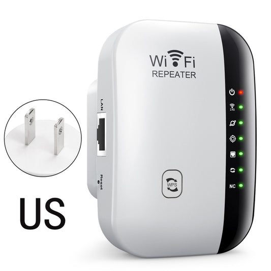 300Mbps Wireless WIFI Repeater 2.4G Route Signal Amplifier 7 Lights Version, Spec: US Plug - Broadband Amplifiers by buy2fix | Online Shopping UK | buy2fix