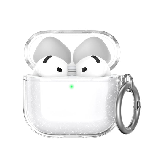 For Airpods 4 AhaStyle WG164 Earphone Anti-Drop TPU Split Protective Case(Transparent Shiny) - For AirPods 4 by AhaStyle | Online Shopping UK | buy2fix