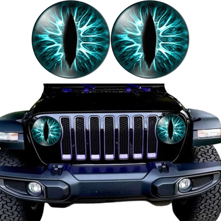 1pair Beast Eyes Headlight Decorative Stickers Off-Road Vehicle Front Lights Stereo Decals, Style: 9 - Lamp Decoration by buy2fix | Online Shopping UK | buy2fix