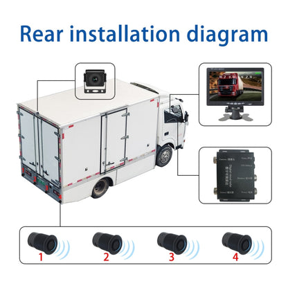 7 Inch Reversing Detection Visible AHD Digital Radar Image(PZ903) - Radar Detectors by buy2fix | Online Shopping UK | buy2fix