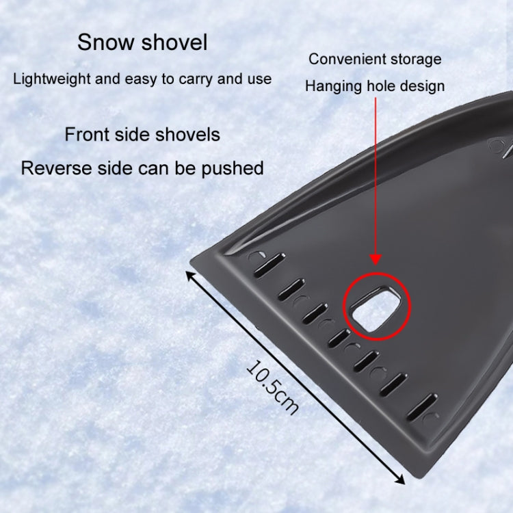 Car Snow Removal Shovel Multi-functional Winter Snow Clearing Tool Windshield Defrost Deicing Shovel(Black Gold) - Ice Scraper by buy2fix | Online Shopping UK | buy2fix