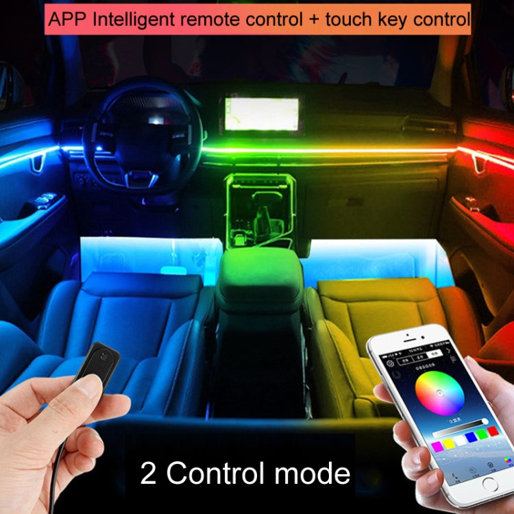 10 in 1 Car Hidden Acrylic LED Colorful Decorative Atmosphere Light Strip - Atmosphere lights by buy2fix | Online Shopping UK | buy2fix