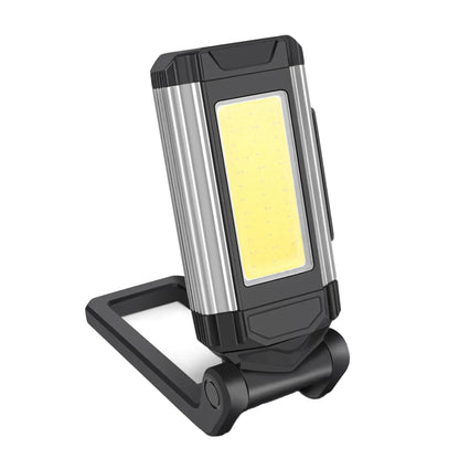 E-SMARTER K011 USB Rechargeable Repair Light With Magnet COB Strong Light Flashlight, Style: A Foldable Silver - Other Tools by E-SMARTER | Online Shopping UK | buy2fix