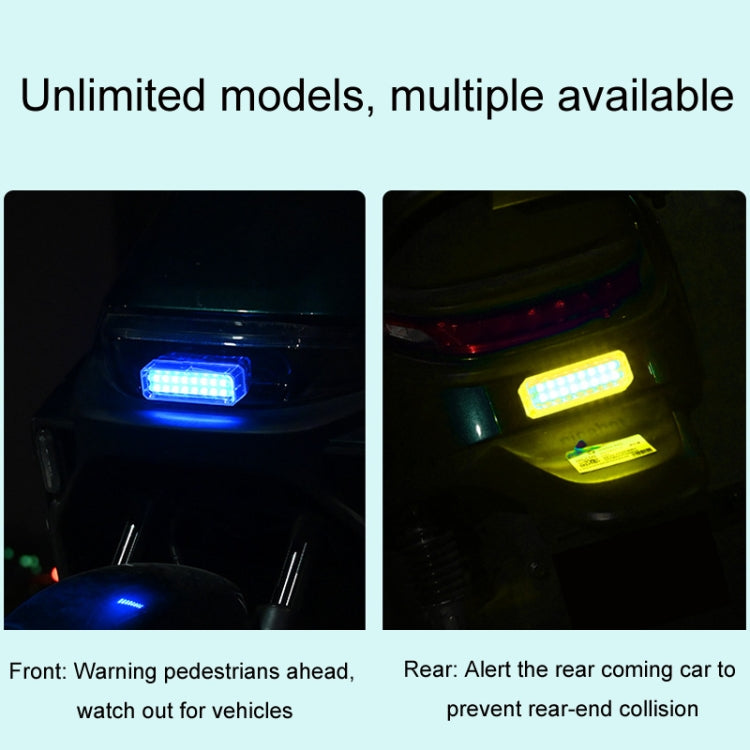 Solar Car Warning Double-Row Flashing Lights, Color: Red - Warning Lights by buy2fix | Online Shopping UK | buy2fix