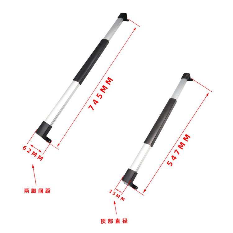 RV Screen Three-section Split Telescopic Rod L-shaped Replacement Handle, Specifications: Right Hand - Door Handles by buy2fix | Online Shopping UK | buy2fix