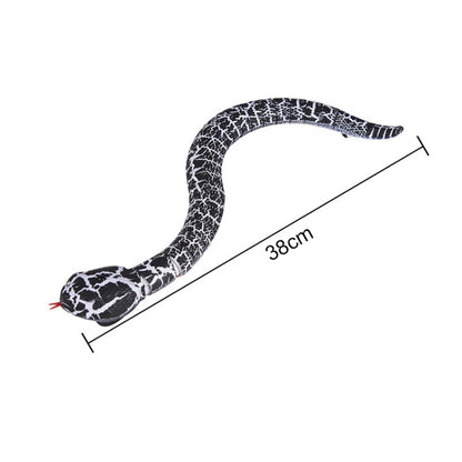 Tricky Funny Toy Infrared Remote Control Scary Creepy Snake, Size: 38*3.5cm(Black) -  by buy2fix | Online Shopping UK | buy2fix