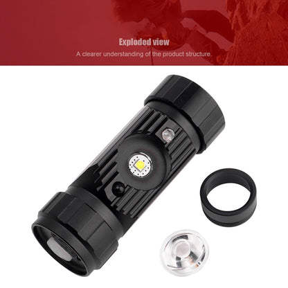 LED Induction Headlight USB Charging Outdoor Waterproof Strong Light Fishing Aluminum Flashlight Headlight (Headlight+2xBatteries) - Headlamp by YWXLight | Online Shopping UK | buy2fix