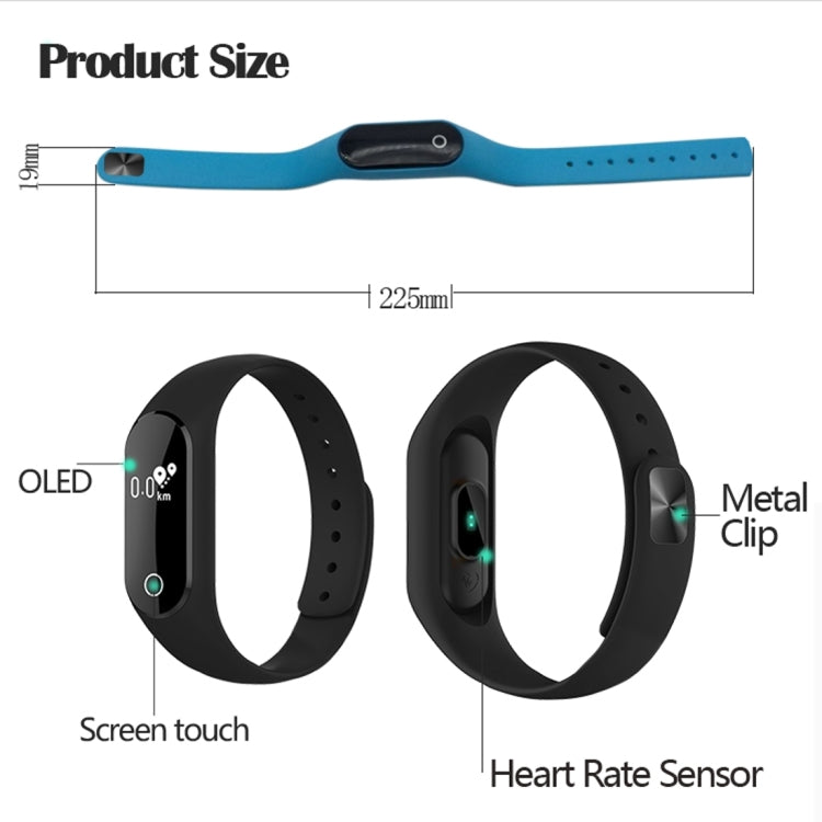 TLW25 0.42 inch OLED Display Bluetooth Smart Bracelet, IP66 Waterproof, Support Heart Rate Monitor / Pedometer / Calls Remind / Sleep Monitor / Sedentary Reminder / Alarm / Remote Capture, Compatible with Android and iOS Phones (Black) - Smart Wear by buy2fix | Online Shopping UK | buy2fix