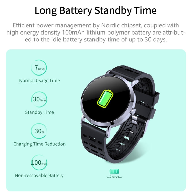 CV08C 1.0 inches TN Color Screen Smart Bracelet IP67 Waterproof, Metal Watchband, Support Call Reminder /Heart Rate Monitoring /Sleep Monitoring / Sedentary Reminder (Gold) - Smart Wear by buy2fix | Online Shopping UK | buy2fix