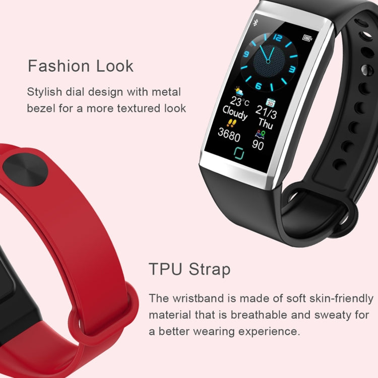 TD19 1.14 inches IPS Screen Smart Bracelet IP67 Waterproof, Support Call Reminder / Heart Rate Monitoring / Blood Pressure Monitoring / Sleep Monitoring /  Remote Camera (Red) - Smart Wear by buy2fix | Online Shopping UK | buy2fix