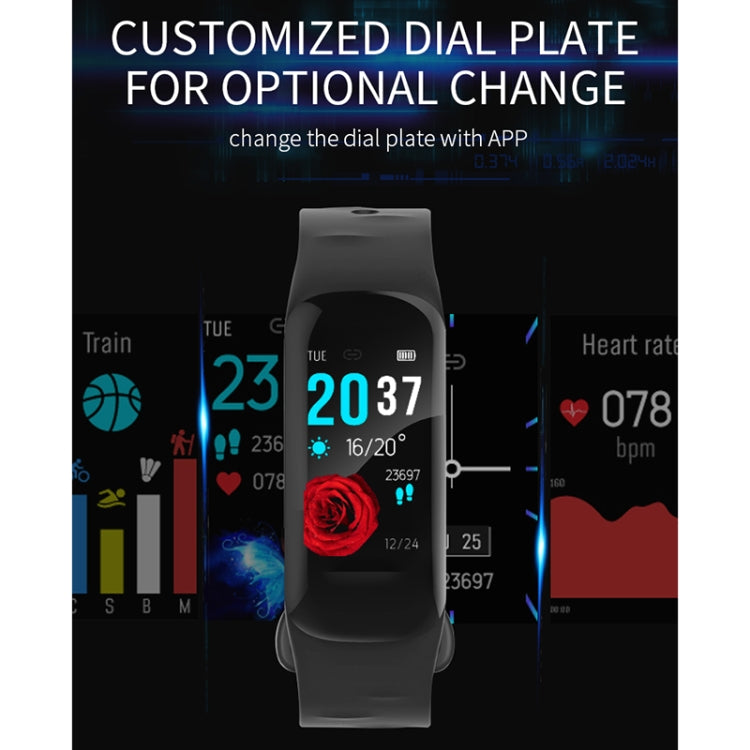 H29 1.14 inches IPS Color Screen Smart Bracelet IP67 Waterproof, Support Step Counting / Call Reminder / Heart Rate Monitoring / Sleep Monitoring (Blue) - Smart Wear by buy2fix | Online Shopping UK | buy2fix