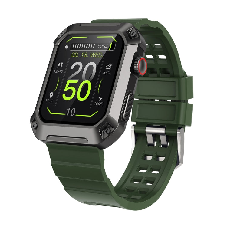 HAMTOD NX3 Pro 1.83 inch Rugged Smart Watch, Support Bluetooth Call / Sleep / Heart Rate / Blood Oxygen / Blood Pressure Monitoring(Green) - Smart Watches by HAMTOD | Online Shopping UK | buy2fix