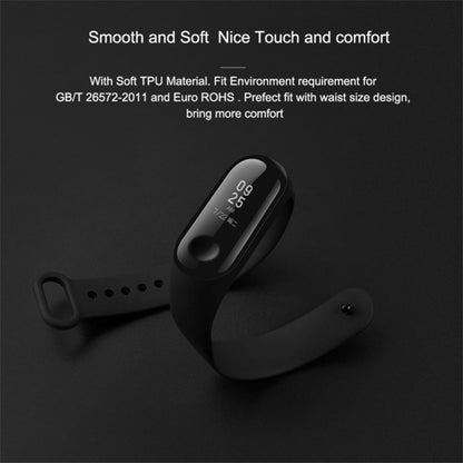 Pure Color Soft TPU  Watch Bands for Xiaomi Mi Band 4, Host Not Included(Black) - Smart Wear by buy2fix | Online Shopping UK | buy2fix