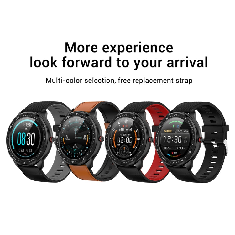 Z06 Fashion Smart Sports Watch, 1.3 inch Full Touch Screen, 5 Dials Change, IP67 Waterproof, Support Heart Rate / Blood Pressure Monitoring / Sleep Monitoring / Sedentary Reminder (Black Brown) - Smart Wear by buy2fix | Online Shopping UK | buy2fix