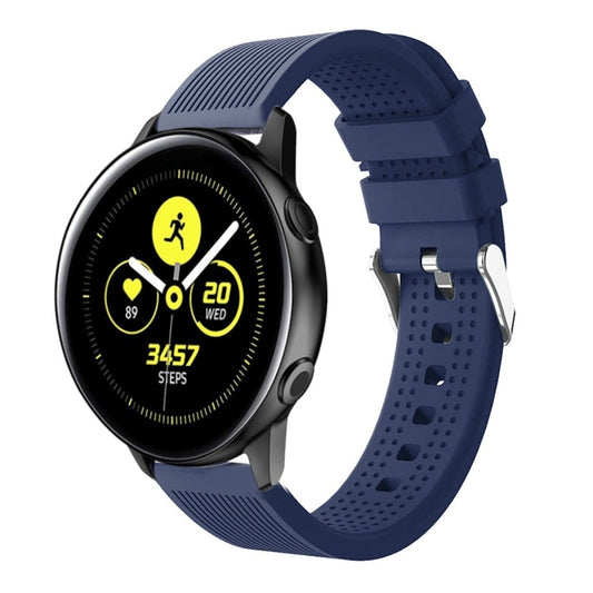 Smart Watch Silicone Watch Band for Garmin Vivoactive 3(Dark Blue) - Smart Wear by buy2fix | Online Shopping UK | buy2fix