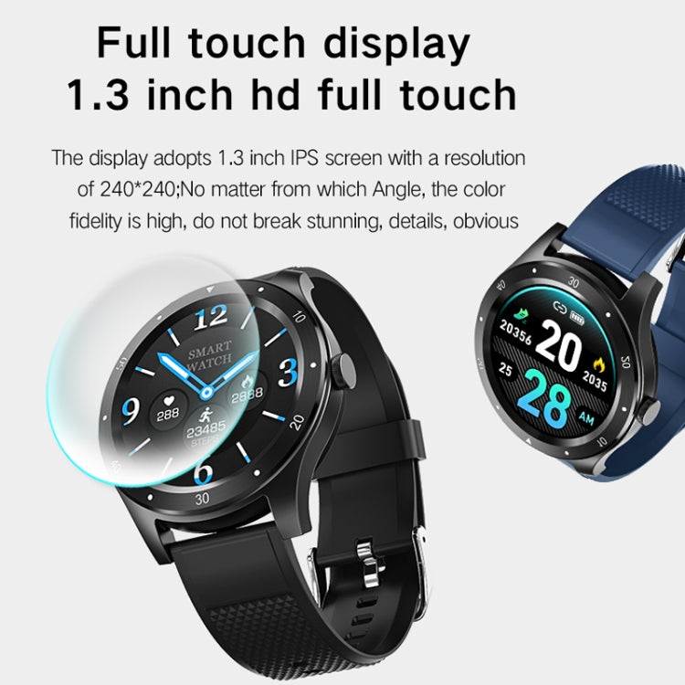 S6 1.3 inch IPS Color Screen Smart Watch, Support Heart Rate Monitoring / Blood Pressure Monitoring / Sleep Monitoring / Female Physiological Cycle (Blue) - Smart Wear by buy2fix | Online Shopping UK | buy2fix