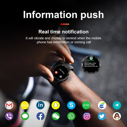 M88 Smart Watch for Men, Support Heart Rate / Blood Pressure / Oxygen Monitoring & Sleep Monitoring & Sedentary Reminder (Silver) - Smart Wear by buy2fix | Online Shopping UK | buy2fix