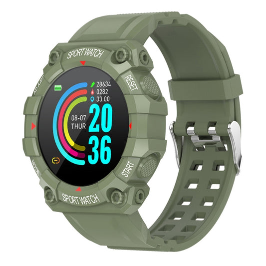 FD68 1.3 inch Color Round Screen Sport Smart Watch, Support Heart Rate / Multi-Sports Mode(Green) - Smart Wear by buy2fix | Online Shopping UK | buy2fix