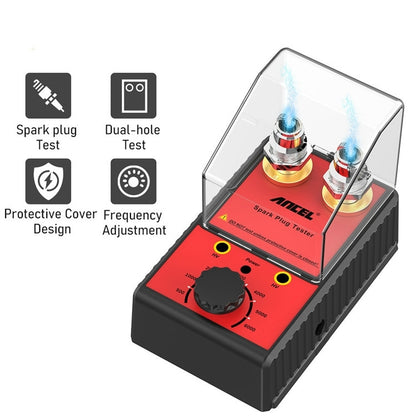 ANCEL Car Double Hole Spark Plug Flashover Tester, US Plug - Electronic Test by buy2fix | Online Shopping UK | buy2fix