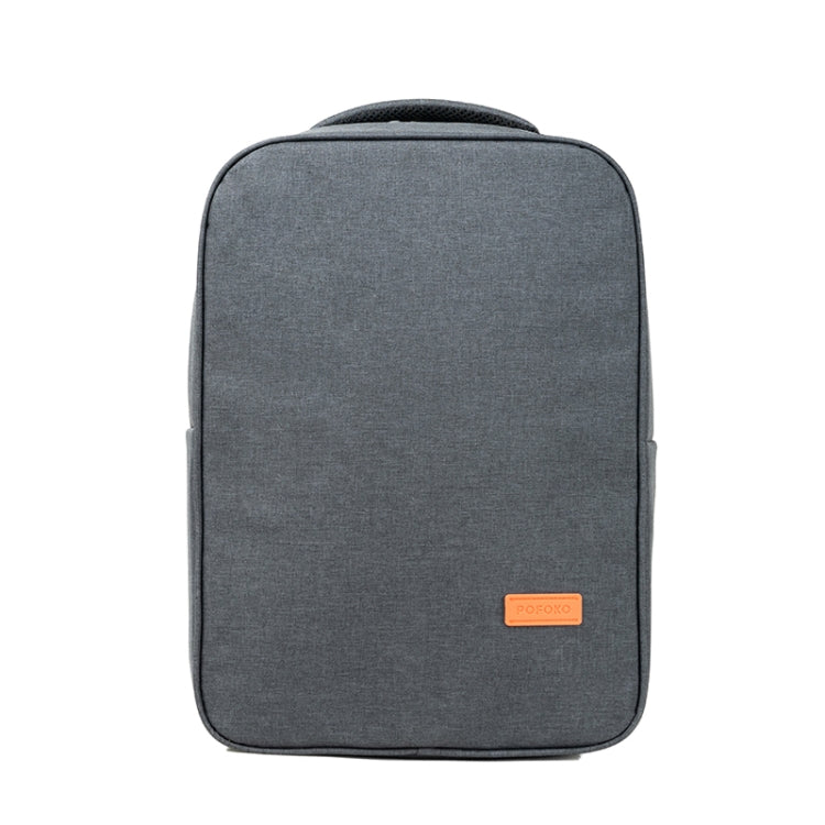 POFOKO A800 Series Polyester Waterproof Laptop Handbag for 15 inch Laptops(Dark Gray) - Other by POFOKO | Online Shopping UK | buy2fix
