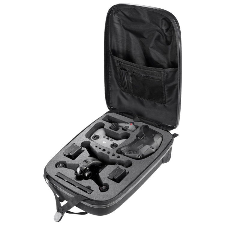 Waterproof Backpack Shoulders Turtle Hard Case Storage Box Outdoor Travel Bag for DJI FPV(Metallic Grey) - DJI & GoPro Accessories by buy2fix | Online Shopping UK | buy2fix