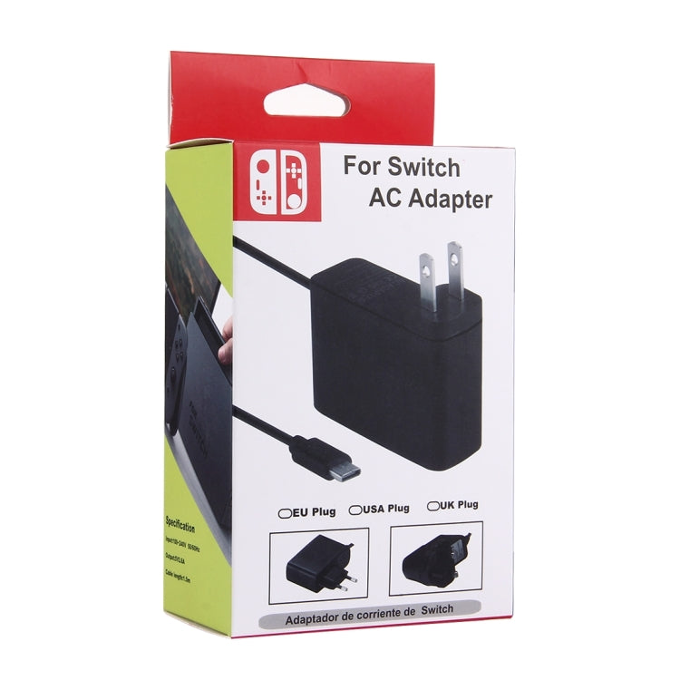 For Nintendo Switch NS Game Console Wall Adapter Charger Charger Adapter Charging Power, DC 5V, Cable Length: 1.5m, US Plug(Black) - Toys & Hobbies by buy2fix | Online Shopping UK | buy2fix