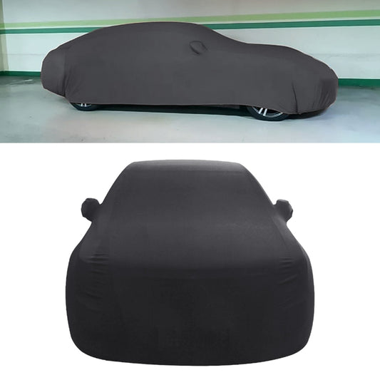 Anti-Dust Anti-UV Heat-insulating Elastic Force Cotton Car Cover for Sedan Car, Size: S, 4.3m~4.65m (Black) - PE Material by buy2fix | Online Shopping UK | buy2fix